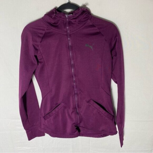 5/$25 Puma Purple Full Zip Hoodie Activewear S - Picture 1 of 16